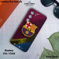 HP Case For Realme C75 / C75X – Casing FC Barca Motifhp – Realme C75 Pro Camera Softcase / C75X