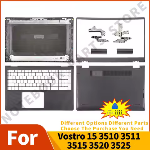 New Top Lid/Bezel/Hinges For Vostro 3510 3511 3515 3520 3525 V3510 Rear Top Case Palmrest Lower 0DWR