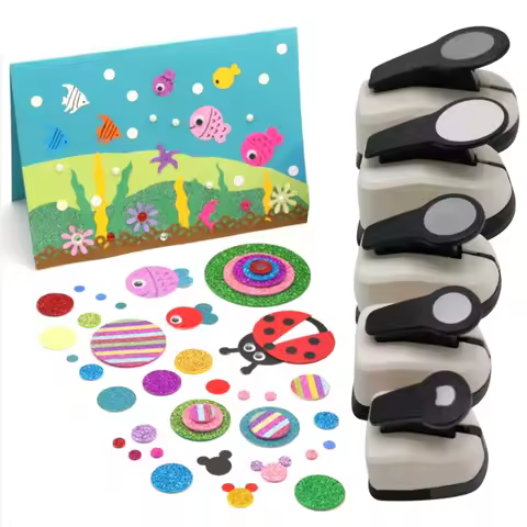 Craft Paper Round Hole Puncher for Kids DIY Craft Projects Scrapbooking Card Making Personalize Phot