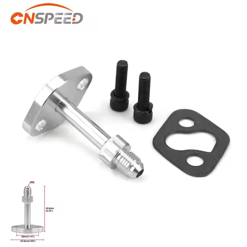 Turbo Water Flange Adapter Kit 4AN / Single Port Fits For TOYOTA CT20 CT26