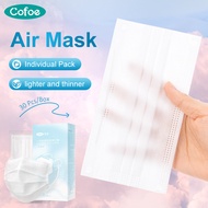 【Light Type】Cofoe 3 Ply Disposable Medical Surgical Face Mask Thin Breathable Anti-virus Anti-fog Non Woven Protective Masks 3 Layer Facemask for Adult -Individual package