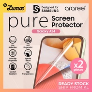 [READY STOCK] Araree Samsung Galaxy A24 PURE Screen Protector Scratch Protection Anti Fingerprint