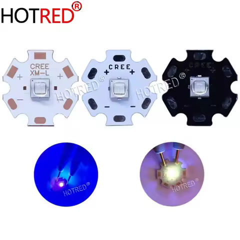 1PCS Epileds 5050 XLM XMLL2 T6 10W UV Purple 395nm 400nm 365Nm Led Emitter Lamp Light 3.2-3.6V 2800m