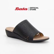 Bata Womens Mules Flats รองเท้าส้นแบนสำหรับผู้หญิง รุ่น Mermaid สีดำ 6616758