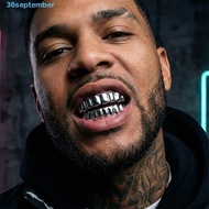 SEPTEMBER Teeth Grillz Top Bottom Set, Glossy  Eco-friendly Copper Teeth Grillz Caps, Unisex Anti Sl