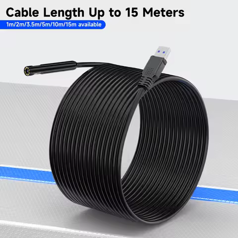 Endoscope Camera Cable Only 1-15M HD1080P Single Dual Triple Lens HD1920 5.0MP Autofocus USB Boresco