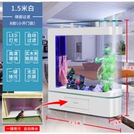 150cm 5 Feet white Aquarium Luxury Glass Table Coffee TV Fish Tank Rack Rak Ikan big besar Furniture