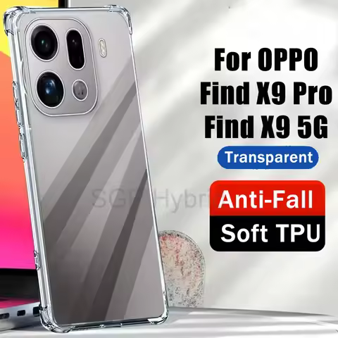 Soft Silicone Protection Clear Case For OPPO Find X9 Pro FindX9 Ultra Cover Shell FindX9Pro X9Pro X