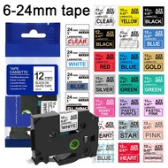 6/9/12/18/24mm MultiColor Label Tape Laminated Compatible for TZe231 TZ221 TZe241 TZe251 tze231 tze2