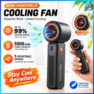 Setelight Mini Turbo Fan 5000 mah USB Rechargeable Fan 15000RPM 100 Speed Kipas Sejuk Mini Fan For T
