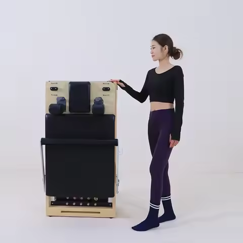 CE Certified Studio Maple Wood Pilates Bed Reformer Machine Cadillac Barrel Chair Spine Corrector Pr