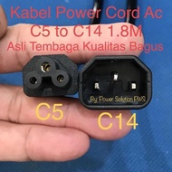 Ac Cord C14 to C5 Power Cable / C14 to Notebook Plug / C14-adaptor