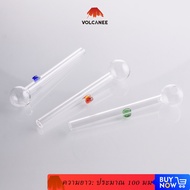 100mm Lollipop Shape Mini Glass Oil Burner Pipe Glass Tube Portable Hand Pipe YG3975