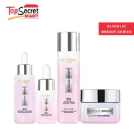 Loreal Glycolic Bright Peeling Water 128ml | Serum 15ml / 30ml | Night Face Cream 50ml