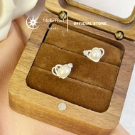 S925 silver Pearl earrings - Delicate, luxurious heart-shaped design - Stella Pearl E59202
