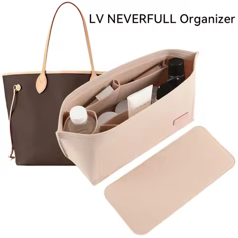 2Pcs Set Purse Organizer Insert for Handbags, Felt Bag Organizer for Tote & Purse, Tote Bag Organize