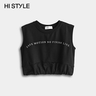 HI STYLE Women Knit Sleeveless Top - Black - FVA610038 / Baju Perempuan Tanpa Lengan - Hitam