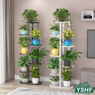 YSHF Metal Plant Rack Plant Stand Indoor Multi-layer Wrought Flower Stand Plant rack stand Pots Gardening Tools Potted Placement shelf (3 Colors)