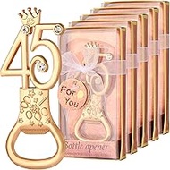 24 boxes of rose gold themed 45th birthday bottle openers, suitable for 45th anniversary wedding par