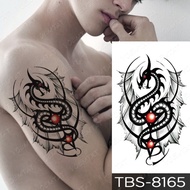 Dragon Tattoo Sticker Wings Black Sexy Fake Temporary Tato Waterproof Arm Shoulder Legs Men Women Ch