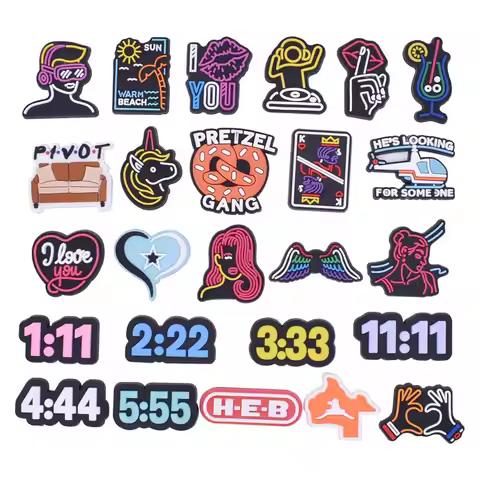 Single Sale lovely PVC shoes charms cartoon Accessories for bag clogs shoe Decorations DIY man boy g