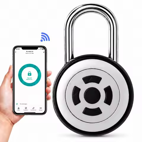 Smart Padlock IP65 Waterproof Bluetooth Electronic Lock App Control Temporary Password for Travel Ba