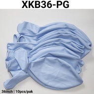 XKB36-PG Latex balloon 36 inch 90 cm 10 jumbo matte thick lightbiru (Macaron Round Latex Balloon) pa
