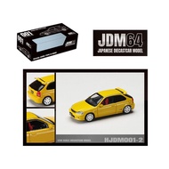 HOBBY JAPAN 1/64 HJDM001-2 HONDA CIVIC TYPE R EK9 SUNLIGHT YELLOW