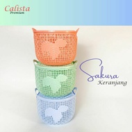 [CALISTA] Sakura Basket Rice Basket Sakura Egg Basket | Calista Sakura Storage Basket SAKURA BASKET 