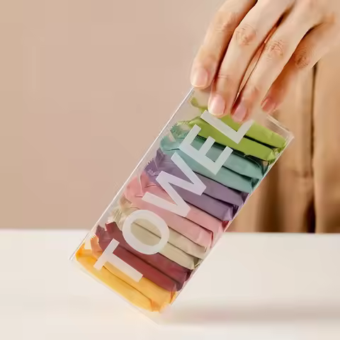 14PCS Compressed Towel, Outdoor Travel Disposable Face Towel, Quick Drying Towel Pure Cotton Non-Wov