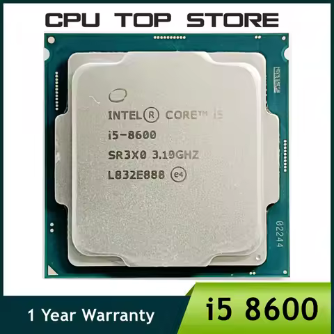 Intel Core i5 8600 3.1GHz Six-Core Six-Thread CPU Processor 65W LGA 1151