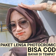 Flexible Photochromic Aviator Blueray Minus Anti-Radiation Bluechromic Glasses