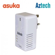 Aztech HL110EP 200Mbps HomePlug AV Ethernet Adapter with AC Pass Through