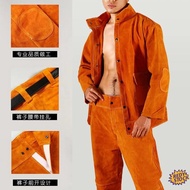 ✨Ready Stock✨ Pakaian kerja kimpalan Safety Work Jacket Cowhide welding overalls, welding aprons, we