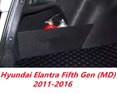 For Hyundai Elantra MD 2011-2016 Car Accessories Flannel Trunk Side Storage Organizer Board Partitio