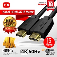 Cable HDMI 4K Ultra HD HDR ARC High Speed Quality 15 Meter PX HDMI-15
