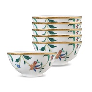 Noritake｜鳳彩鎏花金邊6入12.2CM飯碗 - 禮盒組