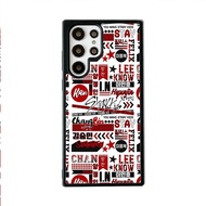 Stray Kids OT8 Collage Case Samsung S24 S23 S22 S21 S20 FE Ultra Plus A55 A35 A25 A15 5G Casing
