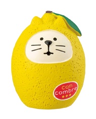 日本 DECOLE Concombre 夏日水果不倒翁公仔/ 檸檬
