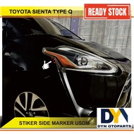 PO - DYN339- SC TOYOTA SIENTA TYPE Q STICKER SIDE MARKER, STICKER TOYOTA SIENTA TYPE Q SIDE MARKER L