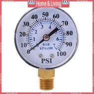 ci Water Well Pump Lower Mount Pressure Gauge 0 to 100 PSI 1 4NPT 0-7 Bar