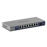 8-Port 1G/10G Gigabit Ethernet Unmanaged Switch (GS108X) - with 1 x 10G SFP+, Desktop or Wall-Mount,