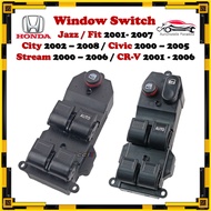 Honda - Power Window Switch / Suis Tingkap - Main / Sub ( Jazz Fit City Civic Stream CRV / Right Hand Drive )