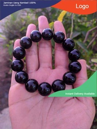 Gelang Akar Bahar Tali Arus Hitam Dim 16mm