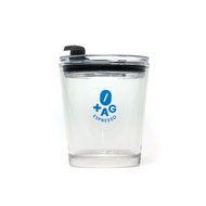 TAG Espresso Glass Coffee Mug With Lid (350ml)