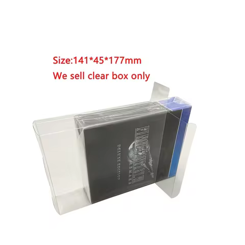 Transparent Display Box For PS4 for Final Fantasy 7 FF7 Reset Edition Limited Edition Collection Cas