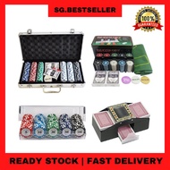 FAST DELIVERY - 100 200 PCS 14G Poker Chips Clay Acrylic Casing Texas Gamble Casino Set Shuffler MAHJONG LAS VEGAS DEAL