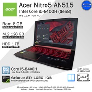 **จัดส่งฟรี*Acer Nitro5 Core i5-8400H(Gen8 )การ์ดจอGTX1050-4GBเล่นเกมลื่นๆ คอมพิวเตอร์โน๊ตบุ๊คมือสอง