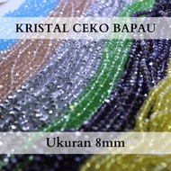 [8mm] - 8mm CZECH BAPAU CRYSTAL CZECH BAKPAU CRYSTAL/ CZECH BEAD/