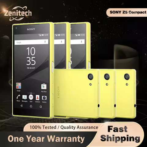 Sony Xperia Z5 Compact E5823 SO-02H Smartphone RAM 2GB ROM + 32GB Android 4.6" 23MP 1080P Z5 MINI Or